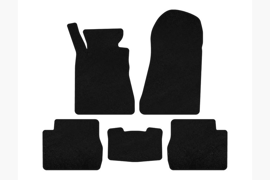 Mercedes W201 (190) 1982-1993 рр. Килимки текстильні Classic (SD, Чорний) Image