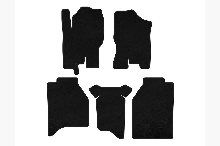 Nissan Navara 2006-2015 рр. Килимки текстильні Classic (чорні) Image