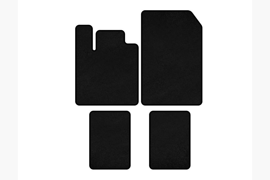 Renault Twingo 2007-2014 рр. Килимки текстильні Classic (чорні) Image