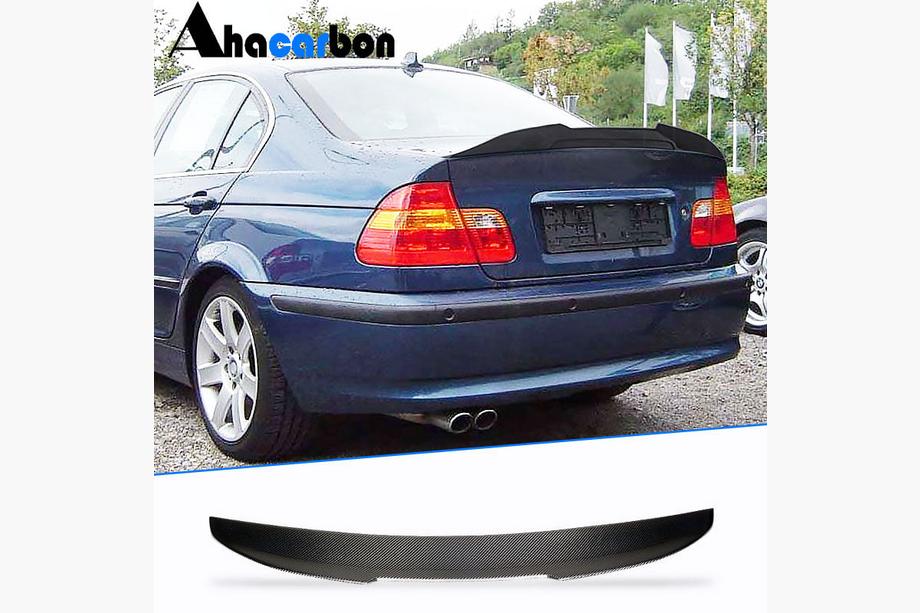 BMW 3 серія E46 1998-2006 рр. Спойлер кришки багажника FRP V4 (SD) Фото 1