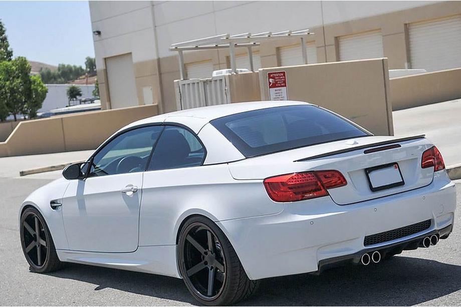 BMW 3 серія E90/E91 2005-2011 рр. Спойлер кришки багажника Карбон V2 (Кабріолет) Фото 3