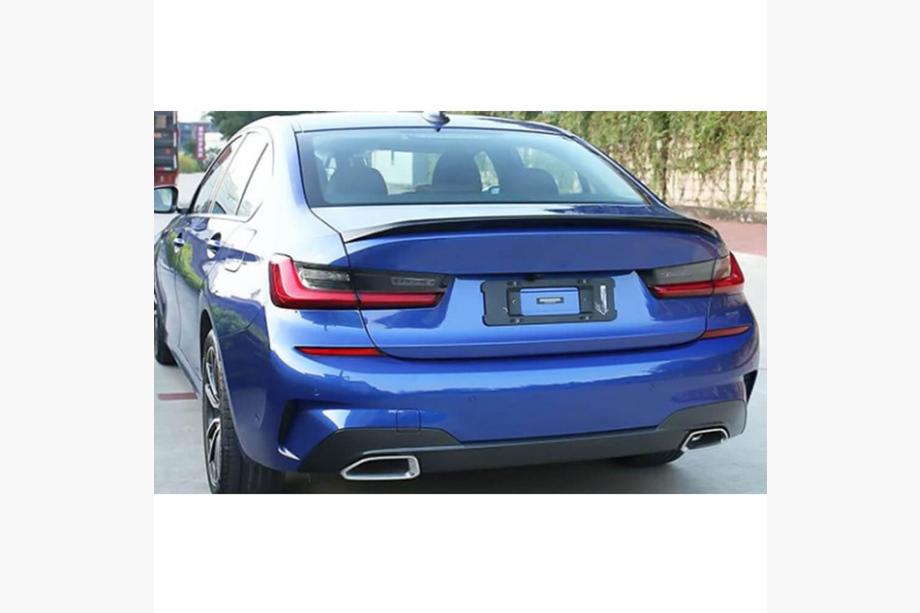 BMW 3 серія G20/G21 2018- рр. Rear Trunk Spoiler Golssy Black ABS V3 (SD) Фото 2