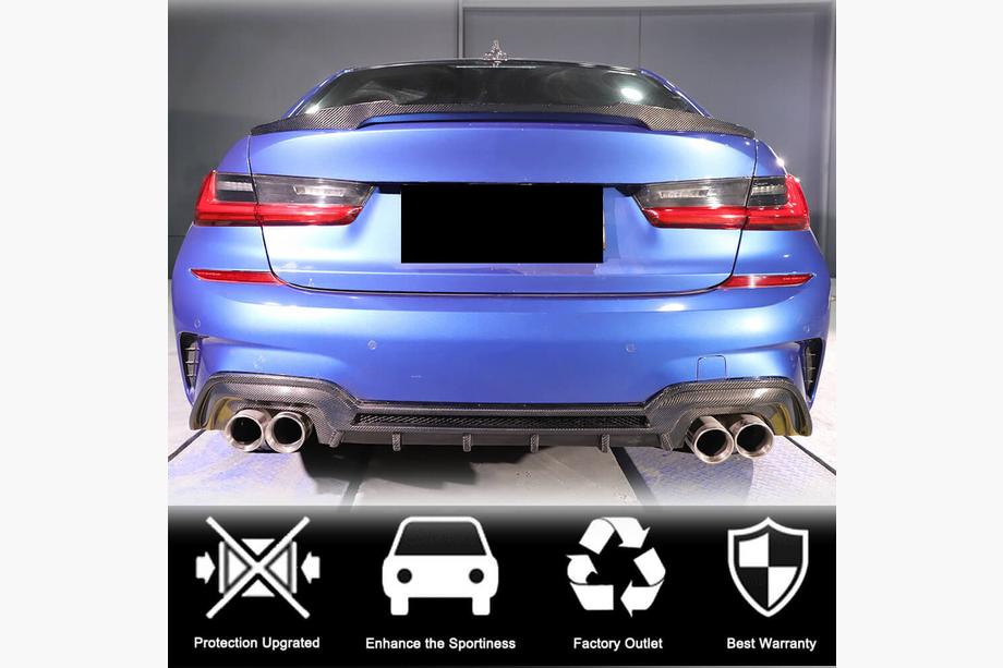 BMW 3 серія G20/G21 2018- рр. Спойлер M4-Style V1 (для G20/G80, Карбон) Фото 2