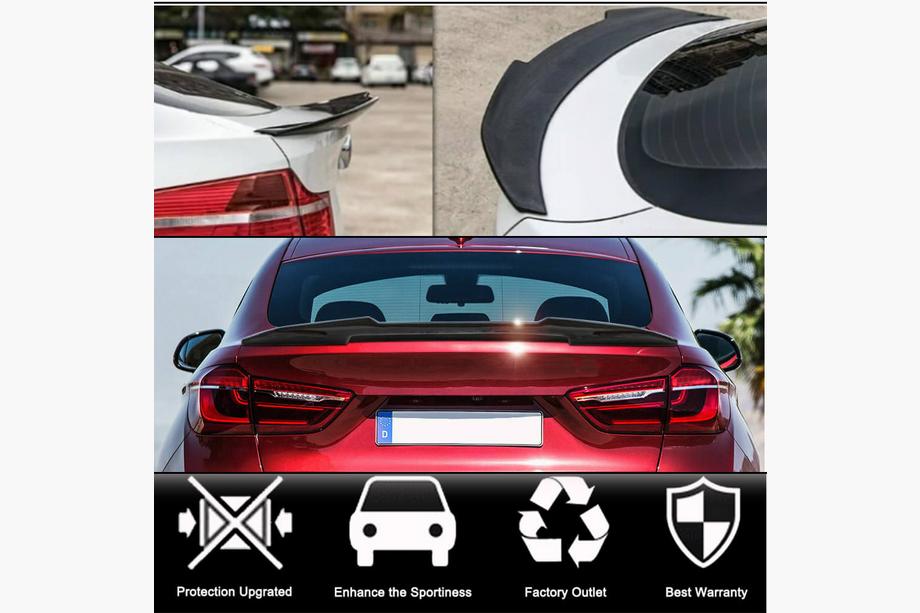 BMW X6 F16 2014-2019 рр. Спойлер кришки багажника Карбон V2 Фото 2
