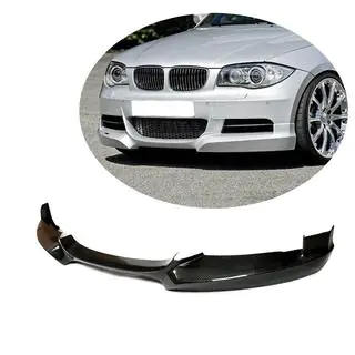 Накладка на передній бампер Lip (для E82/E88 M-Sport, Карбон) фото 1
