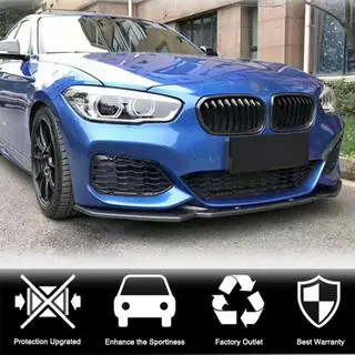Накладка на передній бампер Lip V1 (для M-Sport 2015-2019, Карбон) фото 2