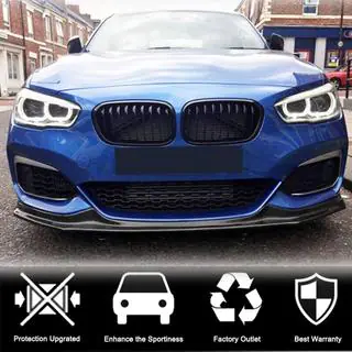 Накладка на передній бампер Lip V3 (для M-Sport 2015-2019, Карбон) фото 3