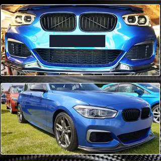 Накладка на передній бампер Lip V3 (для M-Sport 2015-2019, Карбон) фото 4