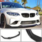 BMW 2 серія F22/F23 2014-2021 рр. Накладка на передній бампер Lip V4 (для F87 M2, Карбон) фото 1