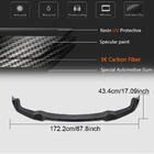 BMW 2 серія F22/F23 2014-2021 рр. Накладка на передній бампер Lip V4 (для F87 M2, Карбон) фото 5