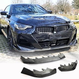 Накладка на передній бампер Lip (для M-Sport, Карбон) BMW 2 серія G42 2021- рр. фото 1
