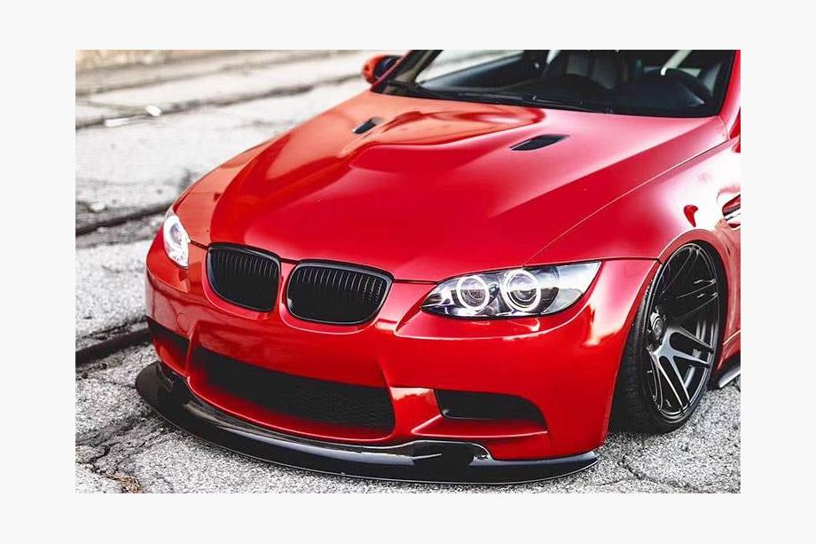 BMW 3 серія E92/E93 2006-2013 рр. Накладка на передній бампер Lip GT4-Style (для M3, Карбон) Фото 5