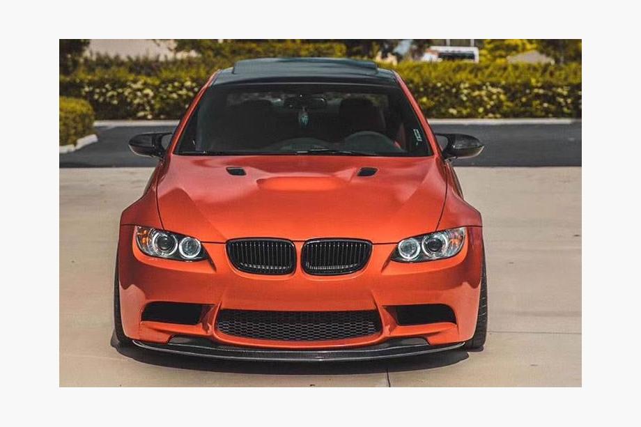 BMW 3 серія E92/E93 2006-2013 рр. Накладка на передній бампер Lip Hamman-Style V1 (для M3, Карбон) Фото 2