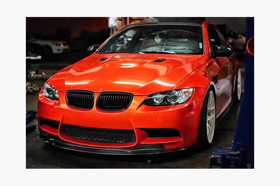 BMW 3 серія E92/E93 2006-2013 рр. Накладка на передній бампер Lip Hamman-Style V1 (для M3, Карбон) Фото 5