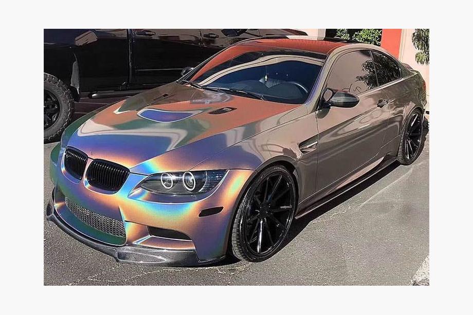 BMW 3 серія E92/E93 2006-2013 рр. Накладка на передній бампер Lip V-Style (для M3, Карбон) Фото 4