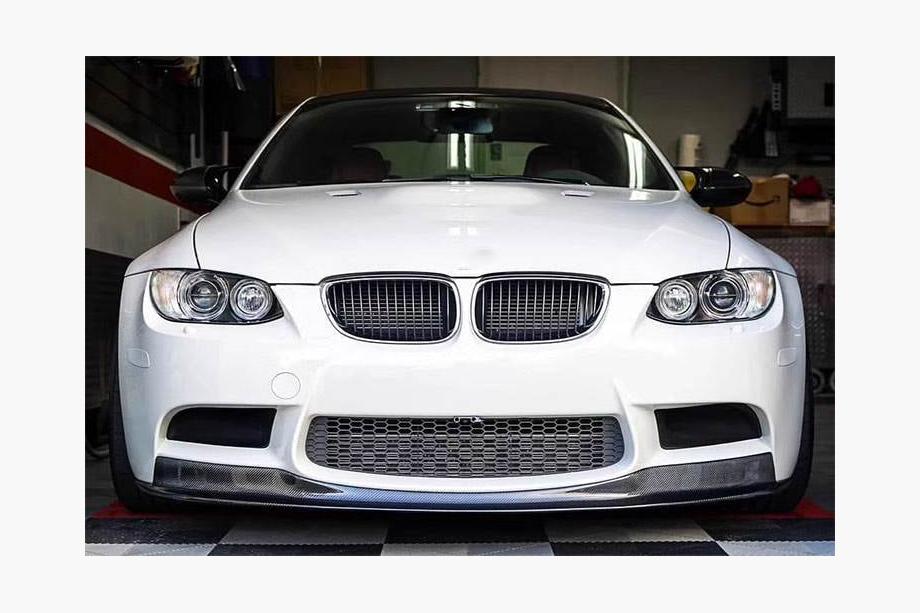 BMW 3 серія E92/E93 2006-2013 рр. Накладка на передній бампер Lip AK-Style (для M3, Карбон) Фото 4