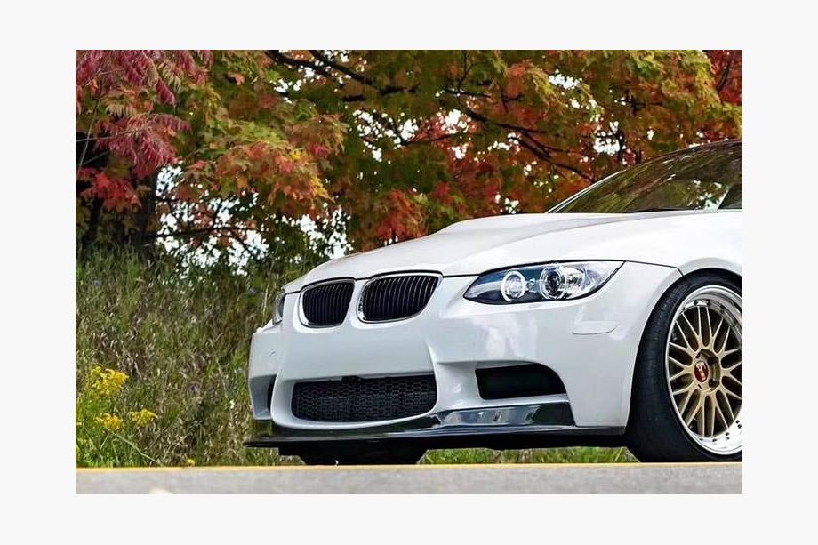 BMW 3 серія E92/E93 2006-2013 рр. Накладка на передній бампер Lip AK-Style (для M3, Карбон) Фото 5