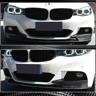Накладка на передній бампер Lip MP-Style (для M-Sport, Карбон) фото 3