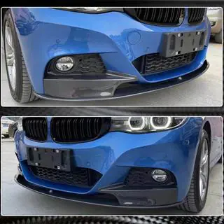Накладка на передній бампер Lip MP-Style (для M-Sport, Карбон) фото 4