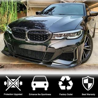 Накладка на передній бампер Lip V7 (для M-Sport 2018-2022, Карбон) BMW 3 серія G20/G21 2018- рр. фото 3
