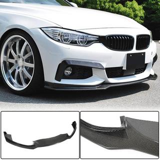 Накладка на передній бампер Lip V1 (для M-Sport, Карбон) BMW 4 серія F32/F33/F36 2012-2020 рр. фото 1