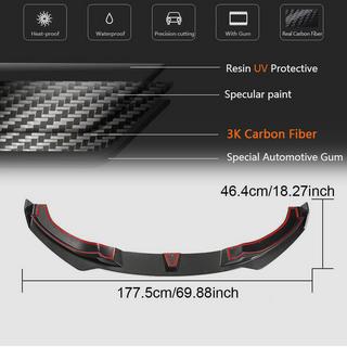 Накладка на передній бампер Lip V2 (для M-Sport, Карбон) BMW 4 серія F32/F33/F36 2012-2020 рр. фото 4