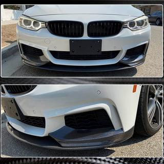Накладка на передній бампер Lip V3 (для M-Sport, Карбон) BMW 4 серія F32/F33/F36 2012-2020 рр. фото 3