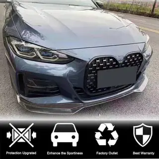Накладка на передній бампер Lip V1 (для G22/G23 M-Sport, Карбон) фото 2