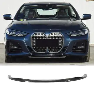 Накладка на передній бампер Lip V2 (для G22/G23 M-Sport, Карбон) фото 1