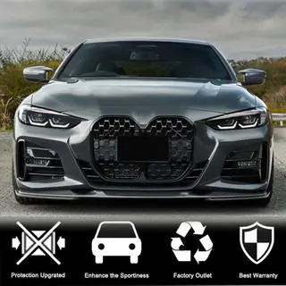 Накладка на передній бампер Lip V3 (для G22/G23 M-Sport, Карбон) фото 3