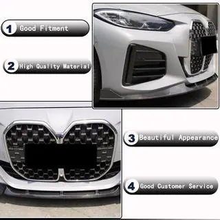 Накладка на передній бампер Lip V3 (для G26 M-Sport, Карбон) фото 3