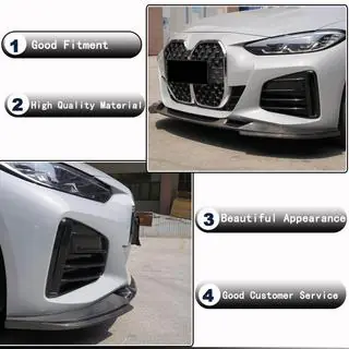 Накладка на передній бампер Lip V2 (для G26 M-Sport, Карбон) фото 3