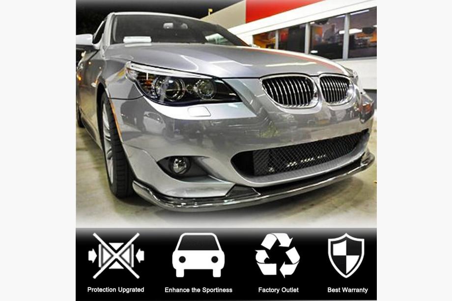 BMW 5 серія E60/E61 2003-2010 рр. Накладка на передній бампер (для M-Sport, Карбон) Фото 2