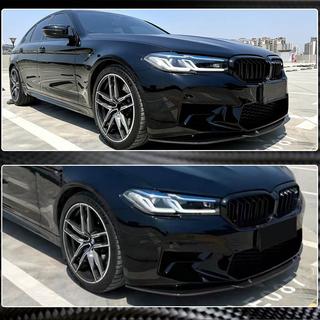 Накладка на передній бампер Lip V4 (для M5 F90 2020-2024, Карбон) BMW 5 серія G30/G31 2017-2023 рр. фото 3
