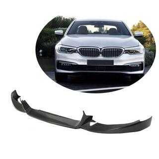 Накладка на передній бампер Карбон (2017-2020 Base) BMW 5 серія G30/G31 2017-2023 рр. фото 1