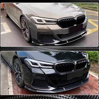 Накладка на передній бампер Lip V1 (для M-Sport 2021-2024 , Карбон) BMW 5 серія G30/G31 2017-2023 рр. фото 3
