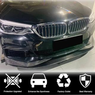 Накладка на передній бампер Lip V1 (для M-Sport 2017-2020, Карбон) BMW 5 серія G30/G31 2017-2023 рр. фото 3