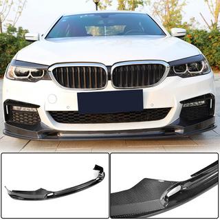 Накладка на передній бампер Lip V2 (для M-Sport 2017-2020, Карбон) BMW 5 серія G30/G31 2017-2023 рр. фото 1
