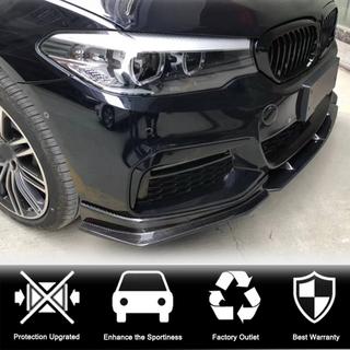Накладка на передній бампер Lip V4 (для M-Sport 2017-2020, Карбон) BMW 5 серія G30/G31 2017-2023 рр. фото 2