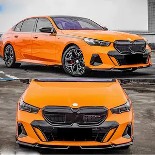 Накладка на передній бампер Lip (для M-Sport, Карбон) фото 2