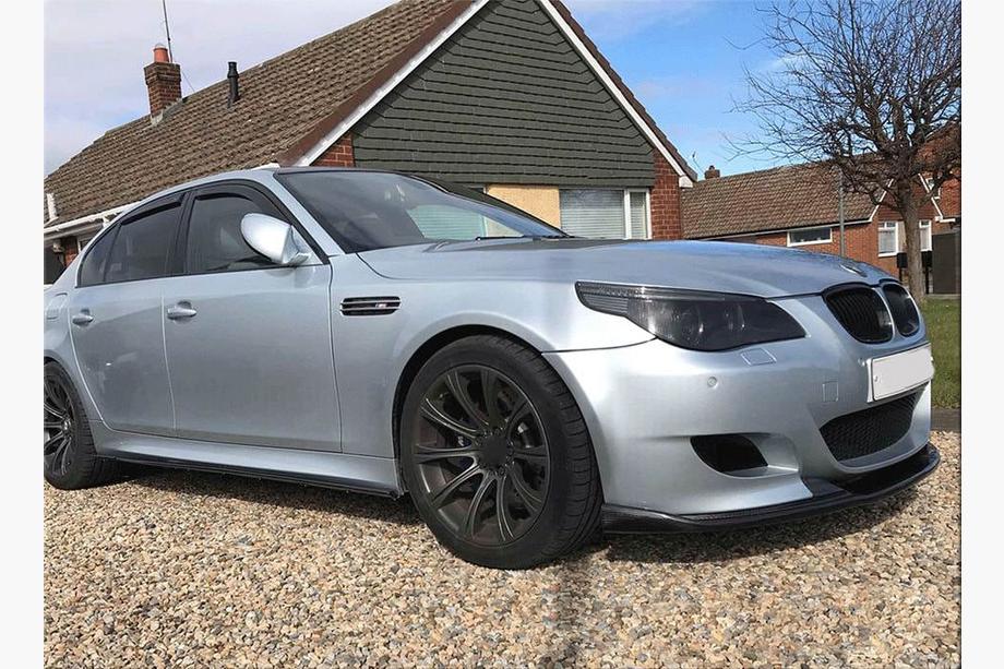 BMW 5 серія E60/E61 2003-2010 рр. Накладка на передній бампер Lip (для M5, Карбон) Фото 2