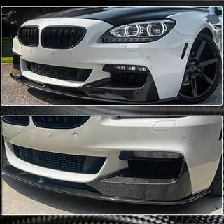 Накладка на передній бампер Lip V1 (для M-Sport, Карбон) фото 3