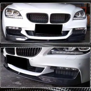 Накладка на передній бампер Lip V1 (для M-Sport, Карбон) фото 4