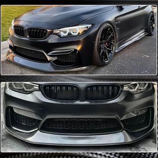 Накладка на передній бампер Lip V7 (для F80, Карбон) BMW 3 серія F30/F31 2012-2019 рр. фото 4
