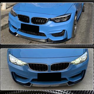 Накладка на передній бампер Lip V8 (для F80, Карбон) BMW 3 серія F30/F31 2012-2019 рр. фото 3