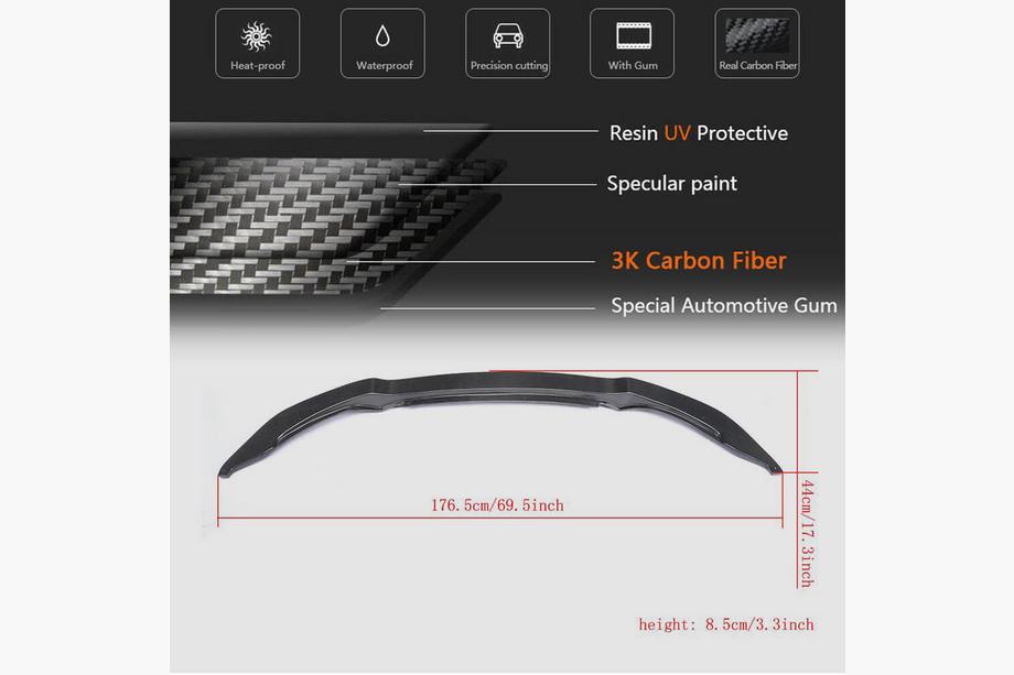 BMW 3 серія F30/F31 2012-2019 рр. Накладка на передній бампер Lip V11 (для F80, Карбон) Фото 7