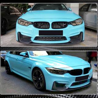 Накладка на передній бампер Lip V13 (для F80, Карбон) BMW 3 серія F30/F31 2012-2019 рр. фото 4