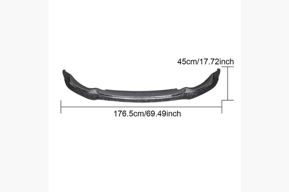 BMW 3 серія F30/F31 2012-2019 рр. Накладка на передній бампер Lip V14 (для F80, Карбон) Фото 7