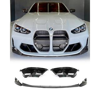 Накладка на передній бампер Lip V5 (для G80, Карбон) BMW 3 серія G20/G21 2018- рр.