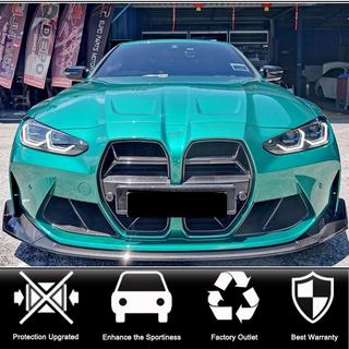 Накладка на передній бампер Lip V8 (для G80, Карбон) BMW 3 серія G20/G21 2018- рр. фото 2